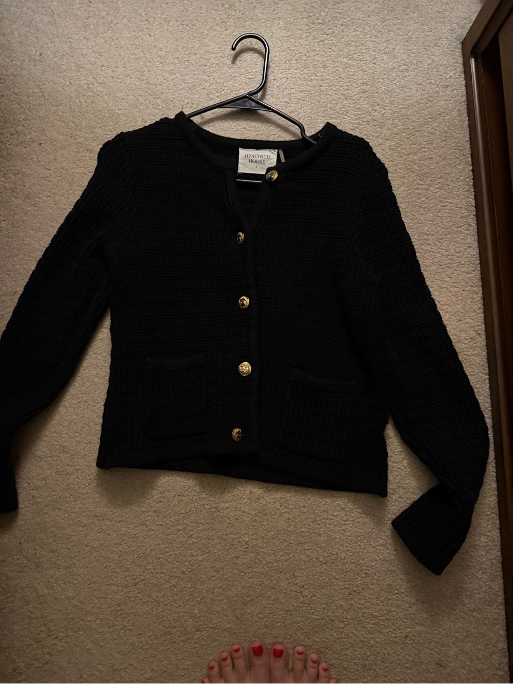 Hyacinth House Black Cardigan